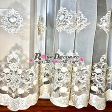 Încarcă imaginea în vizualizatorul Galerie, Perdea Vivien Broderie Ivoire-Bej