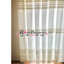 Încarcă imaginea în vizualizatorul Galerie, Perdea Brode Ivoire, Model Orizontal