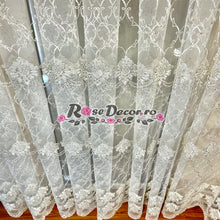 Încarcă imaginea în vizualizatorul Galerie, Perdea Broderie Barok Ivoire