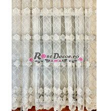 Încarcă imaginea în vizualizatorul Galerie, Perdea Broderie Barok Ivoire