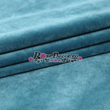 Încarcă imaginea în vizualizatorul Galerie, Draperie Catifea Uni Albastru - Turcoaz