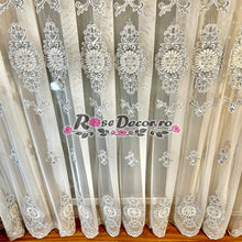 Încarcă imaginea în vizualizatorul Galerie, Perdea Margot Broderie Gri