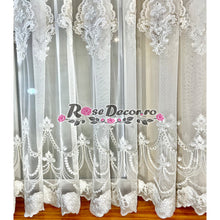 Încarcă imaginea în vizualizatorul Galerie, Perdea Eliza Broderie Ivoire