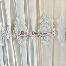 Încarcă imaginea în vizualizatorul Galerie, Perdea Eliza Broderie Ivoire