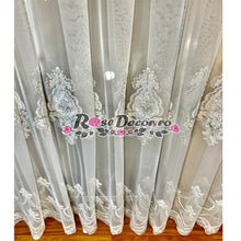 Încarcă imaginea în vizualizatorul Galerie, Perdea Eliza Broderie Ivoire