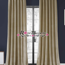 Încarcă imaginea în vizualizatorul Galerie, Draperie Catifea Uni Bej