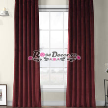 Încarcă imaginea în vizualizatorul Galerie, Draperie Catifea Uni Bordo