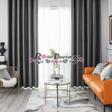 Încarcă imaginea în vizualizatorul Galerie, Draperie Catifea Uni Gri-Inchis