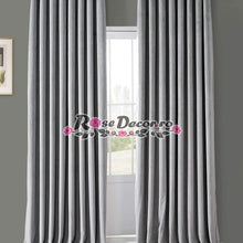 Încarcă imaginea în vizualizatorul Galerie, Draperie Catifea Uni Gri