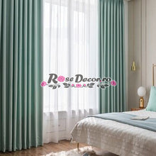 Încarcă imaginea în vizualizatorul Galerie, Draperie Catifea Uni New-York Verde