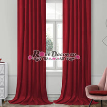Încarcă imaginea în vizualizatorul Galerie, Draperie Catifea Uni Rosu - Vișiniu