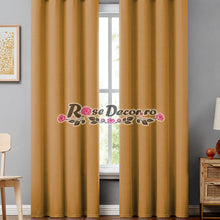Încarcă imaginea în vizualizatorul Galerie, Draperie Blackout Uni Rustic Galben-Orange