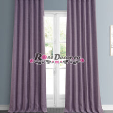 Încarcă imaginea în vizualizatorul Galerie, Draperie Blackout Uni Rustic Mov-pudra