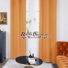 Încarcă imaginea în vizualizatorul Galerie, Draperie Blackout Uni Mat Portocaliu