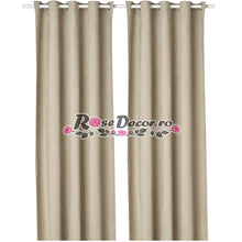 Încarcă imaginea în vizualizatorul Galerie, Draperie Blackout Uni Mat Crem