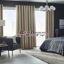 Încarcă imaginea în vizualizatorul Galerie, Draperie Blackout Uni Mat Crem