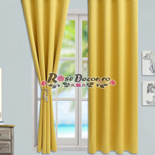 Încarcă imaginea în vizualizatorul Galerie, Draperie Blackout Uni Rustic Galben