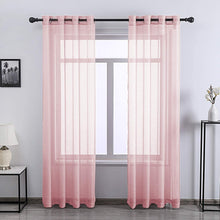 Încarcă imaginea în vizualizatorul Galerie, Perdea Triplu-Voal Simplu Roz-Deschis