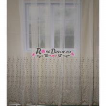 Încarcă imaginea în vizualizatorul Galerie, Perdea Broderie TUL DELUXE 01 (BEJ)