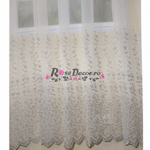 Încarcă imaginea în vizualizatorul Galerie, Perdea Broderie TUL DELUXE 04 (GRI)