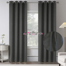 Încarcă imaginea în vizualizatorul Galerie, Draperie Blackout Rustic SiRi Gri-Inchis
