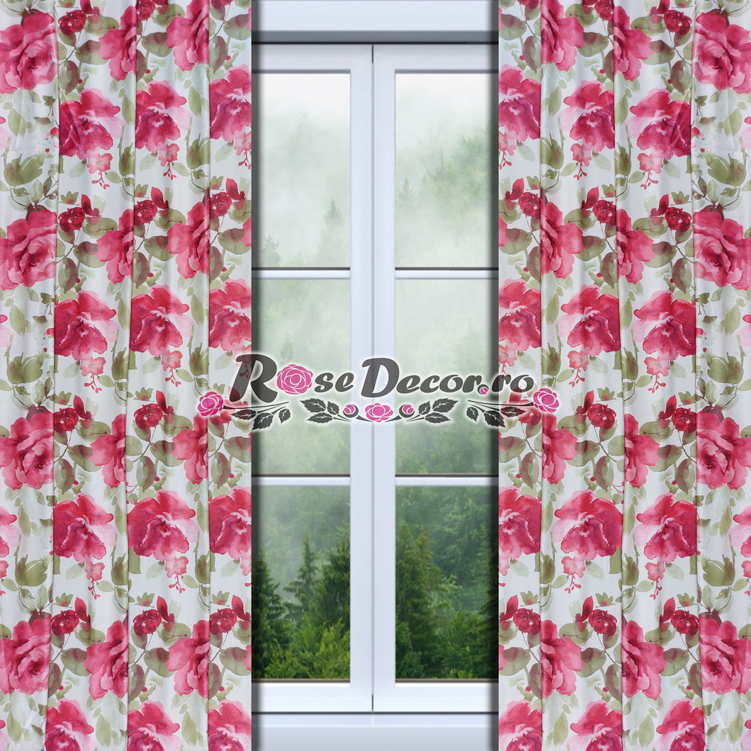 Draperie Blackout Print Rose #02