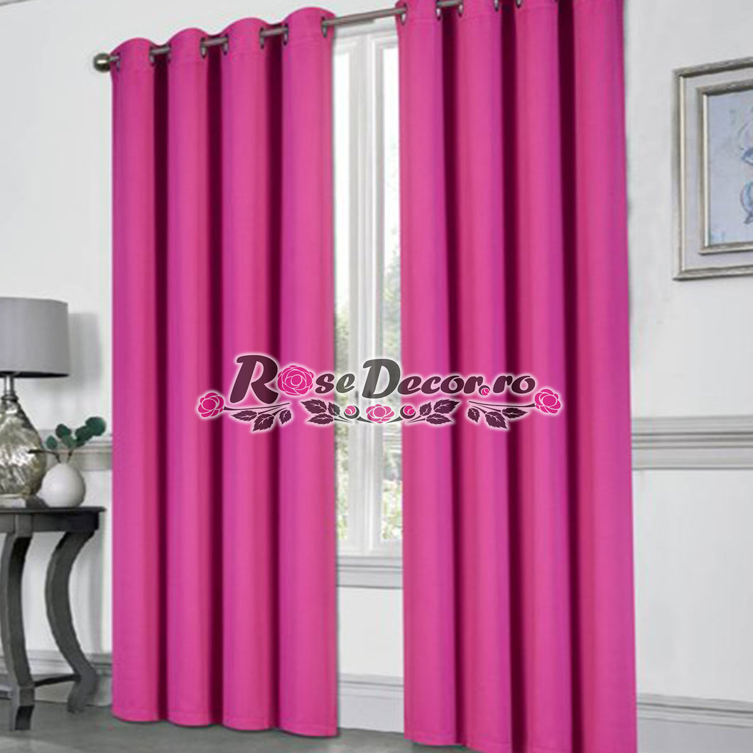 Draperie Uni Petek Fucsia